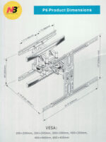 North Bayou NB P6  ขาแขวนทีวี แบบติดผนัง ขาแขวนทีวี ขาแขวนจอเกมส์ ขายึดจอทีวี ขาแขวน สำหรับ Smart TV OLED QLED NANO CELL Q70T , Q80T, Q95T, X9000H - Image 3