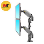 North Bayou NB H180 by melecronics ขาตั้งจอคอม ขาตั้งมอนิเตอร์ ขาแขวนจอคอม ที่ยึดจอ แบบ Gas Strut Desktop Monitor Stand , Dual Monitor Arm, Monitor Desk Mount , Stand Monitor, 22-32 นิ้ว *2 / 12 kg *2 - Image 2