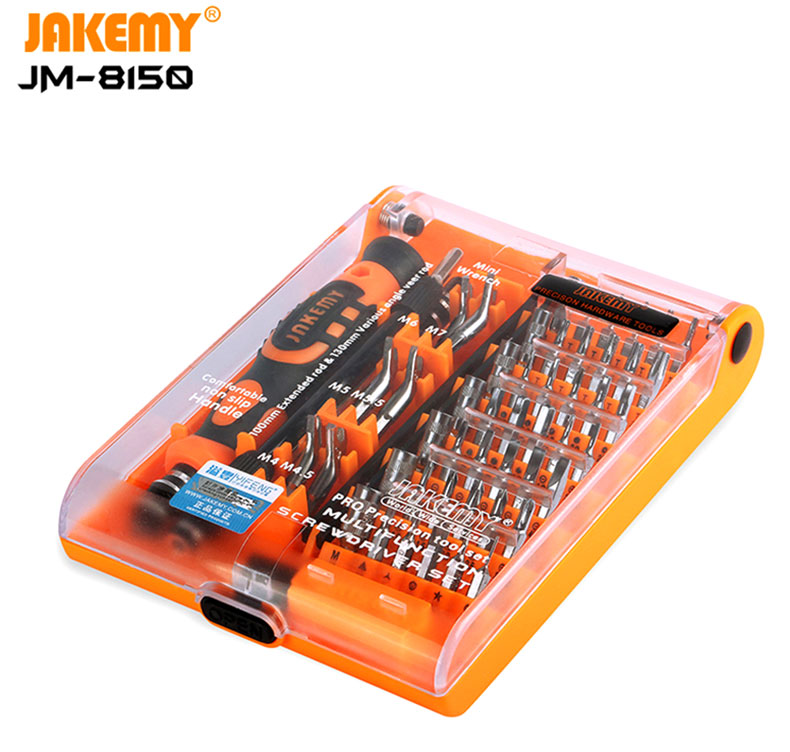 head2.jpg JAKEMY JM-8150 54 pcs in 1Multi-functional Safe Screwdriver for Electronics Phone Computer DIY Repair - Image 1