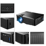 OWLENZ SD60 ( Black)  Mini WIFI Projector โปรเจคเตอร์ 800*480 ความสว่าง 1,500 ลูเมน - Image 3