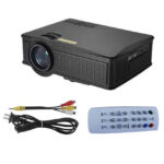 OWLENZ SD60 ( Black)  Mini WIFI Projector โปรเจคเตอร์ 800*480 ความสว่าง 1,500 ลูเมน - Image 4